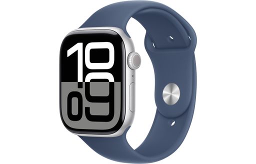 Apple Watch S10 46mm Silver Sport Band (M/L)