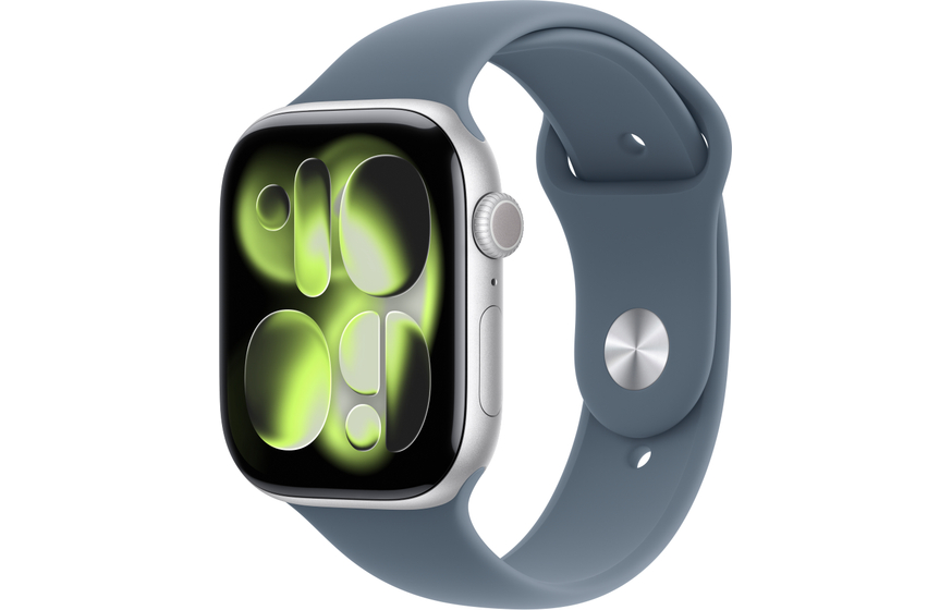 Apple Watch S11 46mm Silver Sport Band (S/M)