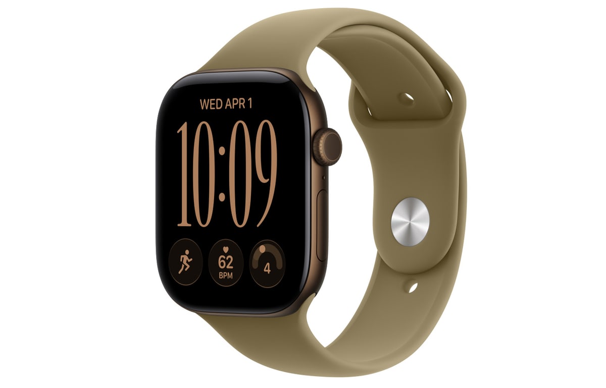 Apple Watch S12 46mm Dark Bronze Sport Band (S/M)