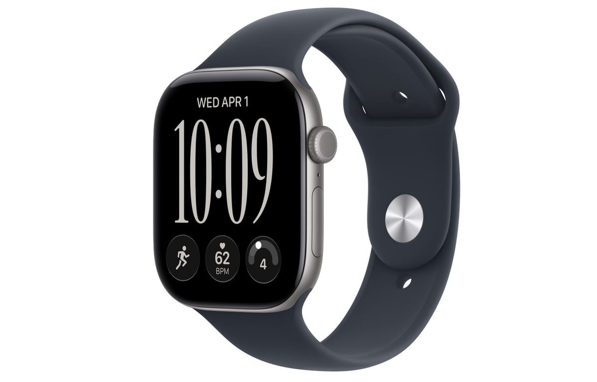 Apple Watch S12 46mm Space Gray Sport Band (S/M)