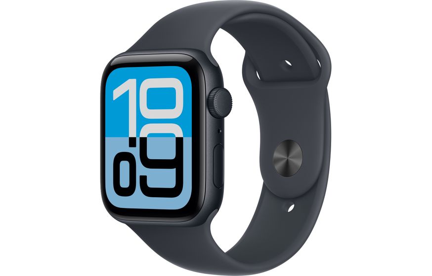 Apple Watch SE 3 (2025) 44mm Midnight Sport Band (S/M)
