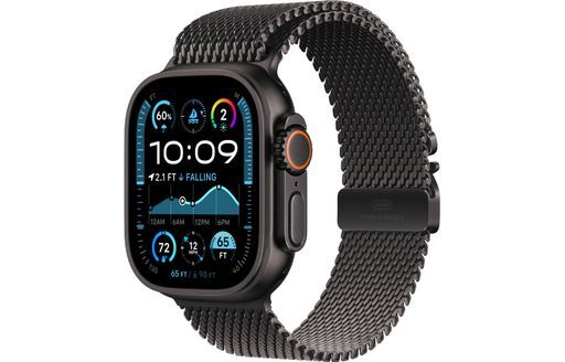Apple Watch Ultra 2 (2024) 49mm Black Milanese Loop Black (S)