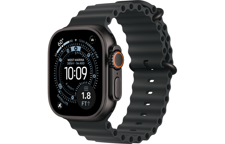 Apple Watch Ultra 3 49mm Black Ocean Band Black (One Size)