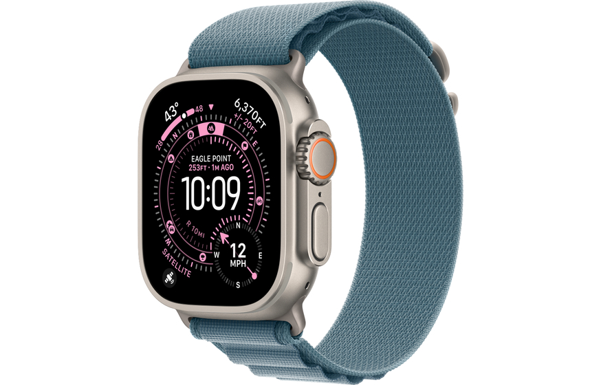 Apple Watch Ultra 3 49mm Natural Alpine Loop Light Blue (S)