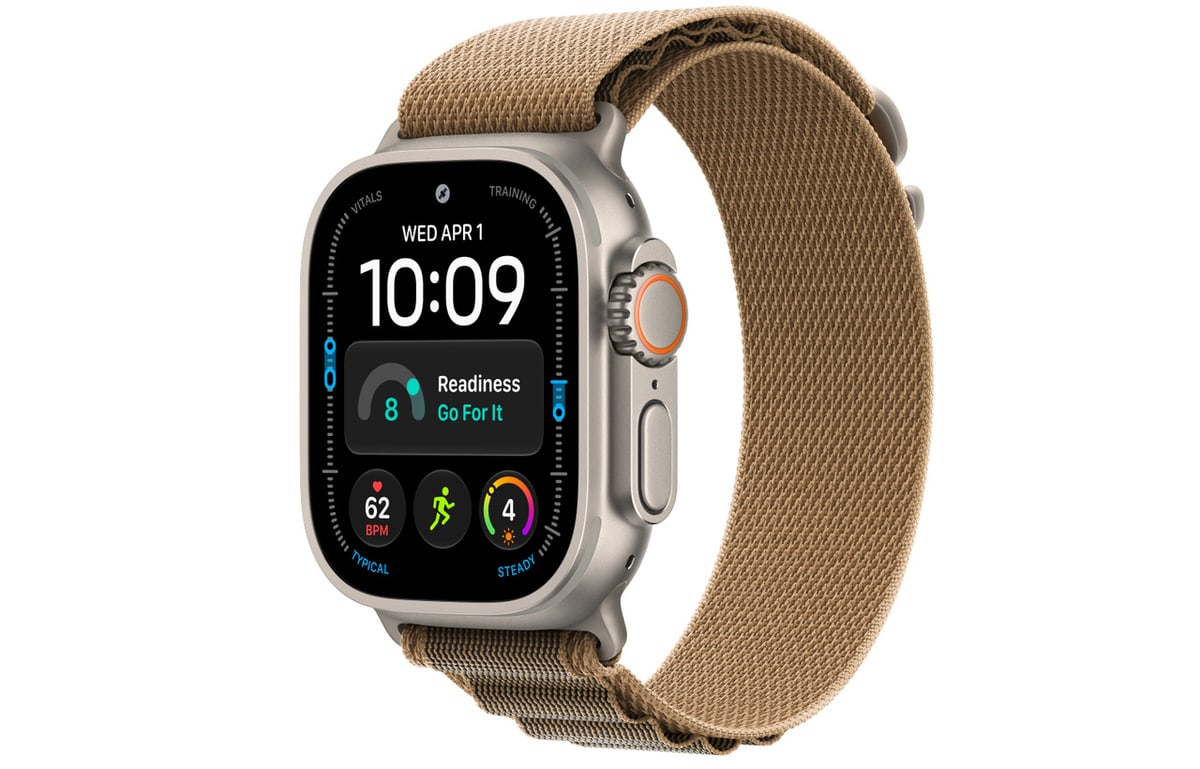 Apple Watch Ultra 4 49mm Natural Alpine Loop Desert (M)