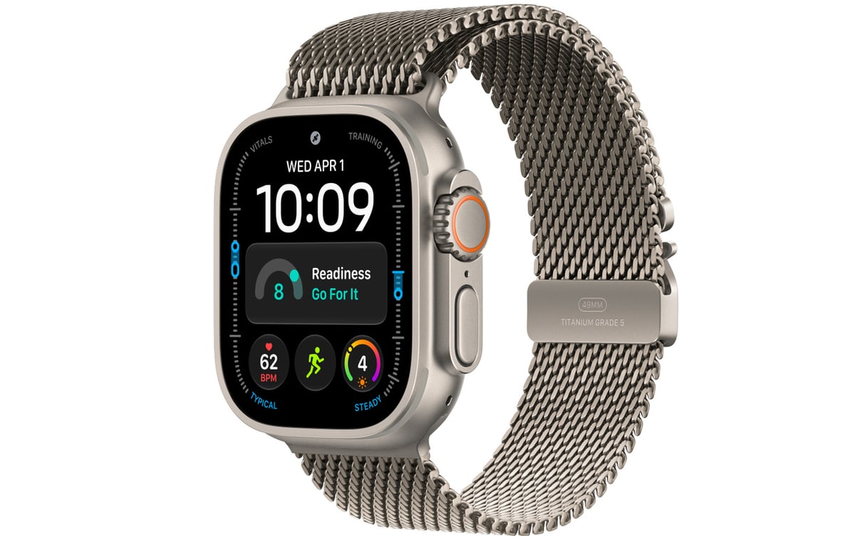 Apple Watch Ultra 4 49mm Natural Milanese Loop Natural (M)