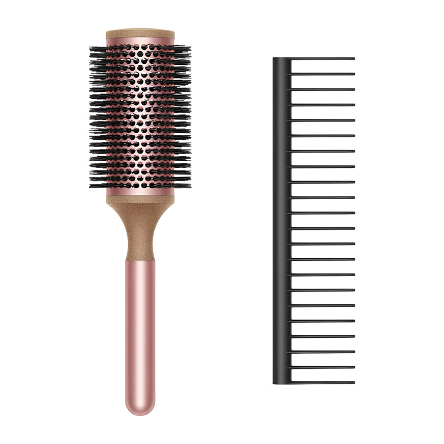 Набор расчесок Dyson Round Brush и Detangling Comb Pale Rose