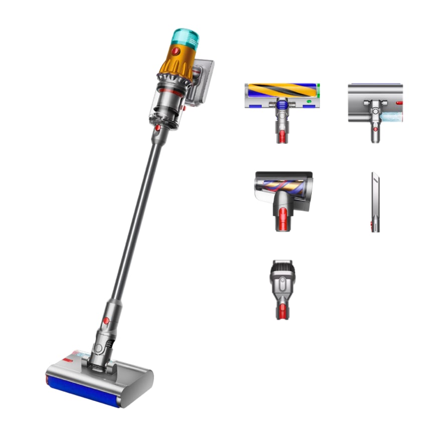 Пылесос Dyson V12S Detect Slim Submarine Complete Yellow/Nickel