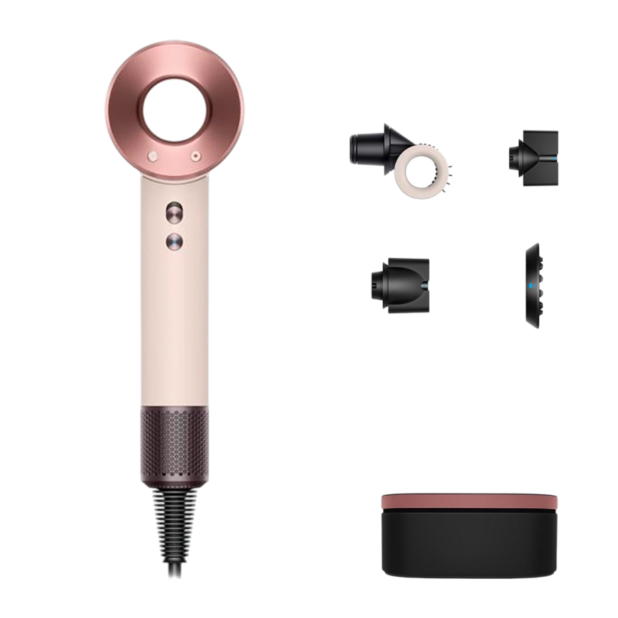 Фен Dyson Supersonic HD15 Straight+Wavy с кейсом Ceramic Pink/Rose Gold