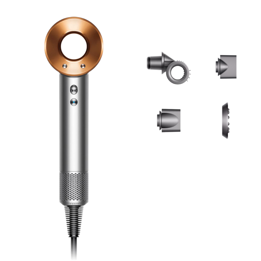 Фен Dyson Supersonic HD15 Straight+Wavy Nickel/Copper