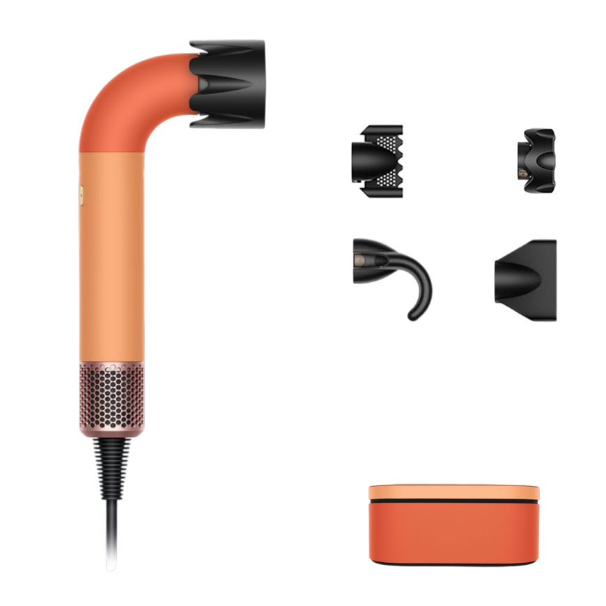 Фен Dyson Supersonic HD17 Straight+Wavy с кейсом Ceramic Apricot/Topaz