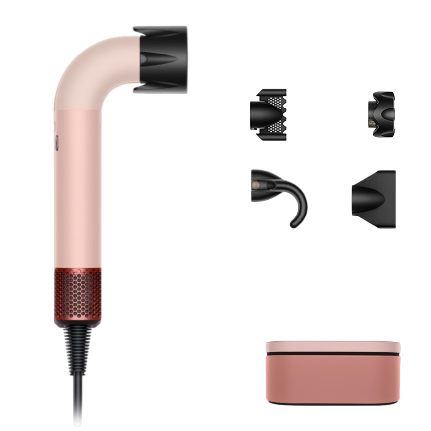 Фен Dyson Supersonic HD17 Straight+Wavy с кейсом Kanzan Pink