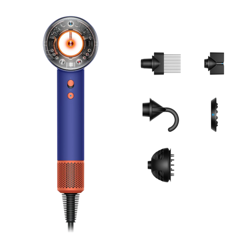 Фен Dyson Supersonic Nural HD16 Curly+Coily Vinca Blue/Topaz Orange
