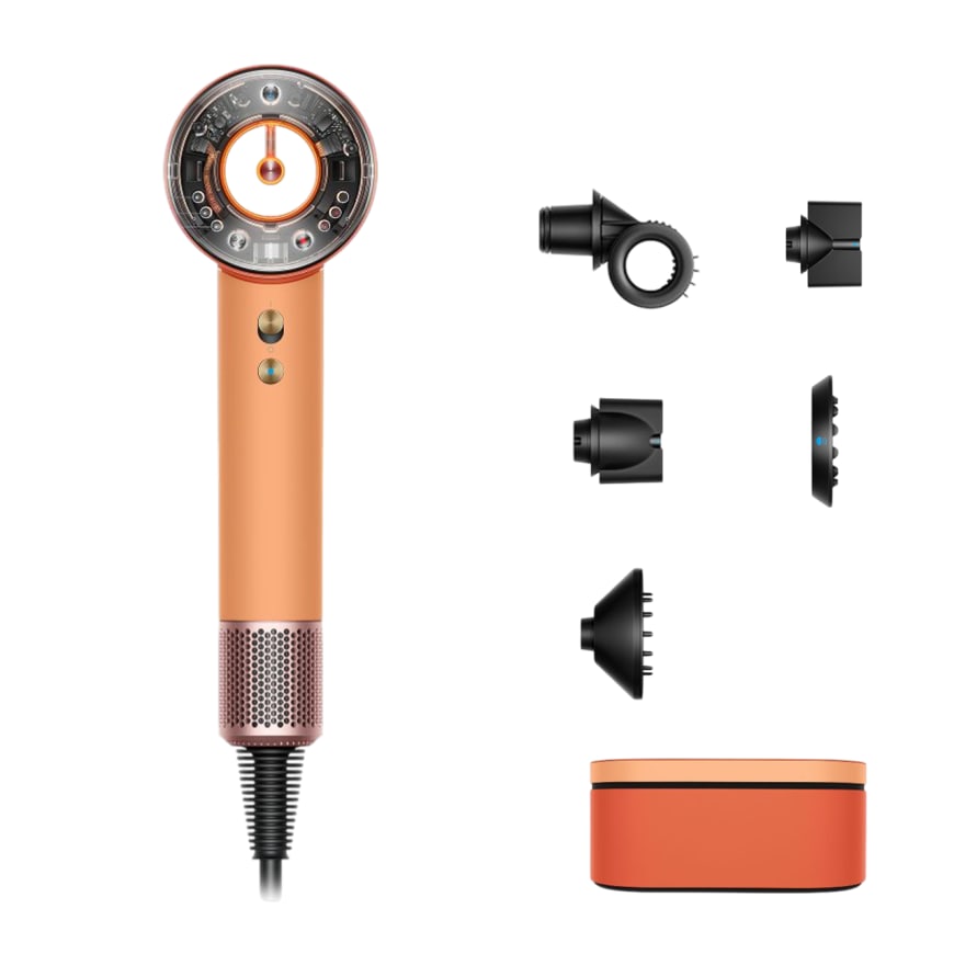Фен Dyson Supersonic Nural HD16 Straight+Wavy с кейсом Ceramic Apricot/Topaz