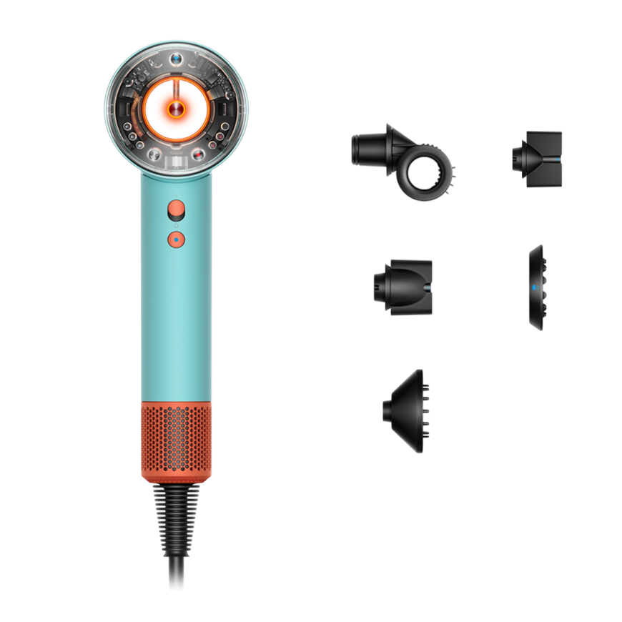 Фен Dyson Supersonic Nural HD16 Straight+Wavy Ceramic Patina/Topaz Orange