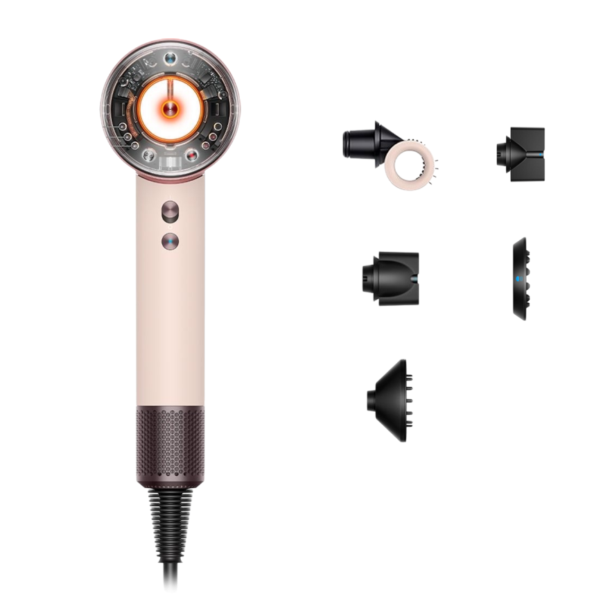 Фен Dyson Supersonic Nural HD16 Straight+Wavy с кейсом Ceramic Pink/Rose Gold