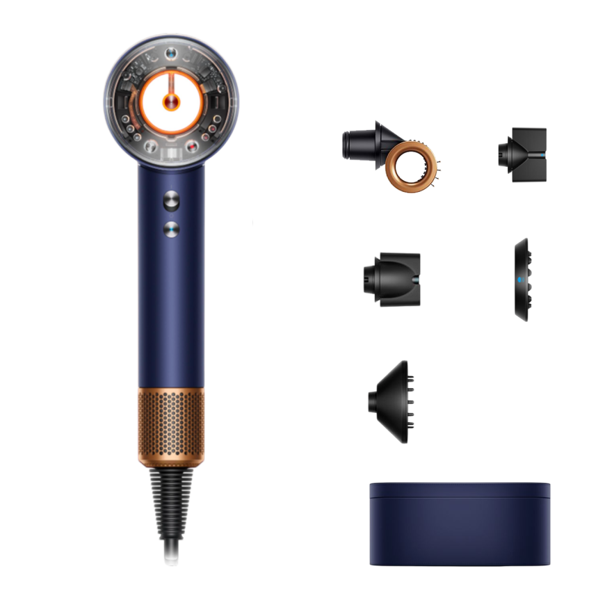 Фен Dyson Supersonic Nural HD16 Straight+Wavy Prussian Blue/Rich Copper