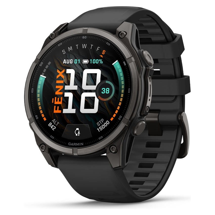 Garmin Fenix 9 AMOLED Sapphire 47mm Carbon Gray DLC Titanium / Black