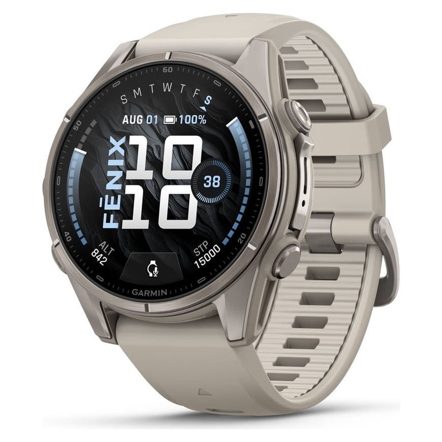 Garmin Fenix 9 AMOLED Sapphire 43mm Titanium / Fog Gray
