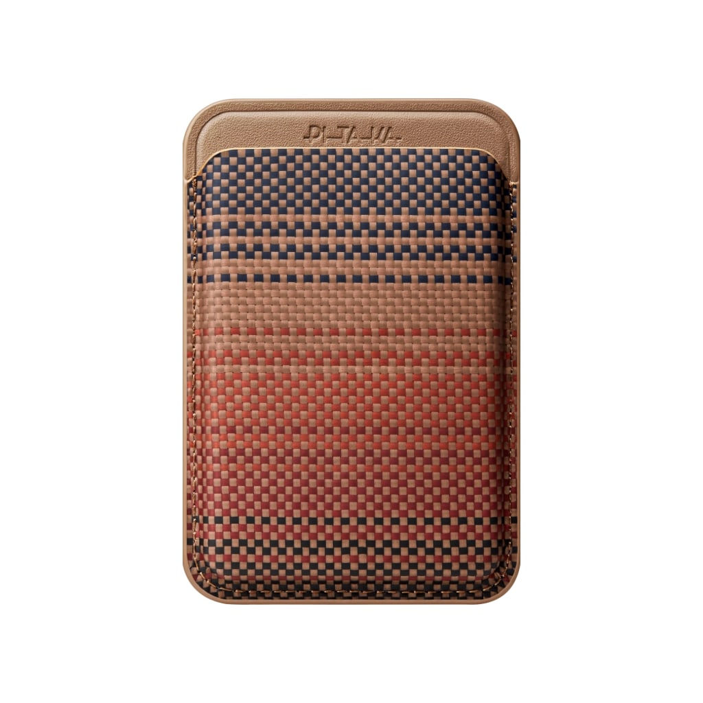 PITAKA MagSafe Woven Wallet Sunset