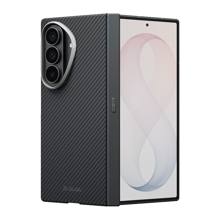 Чехол PITAKA Edge Case для Galaxy Z Fold8 Ultra (Back Case With Hinge) Black/Grey