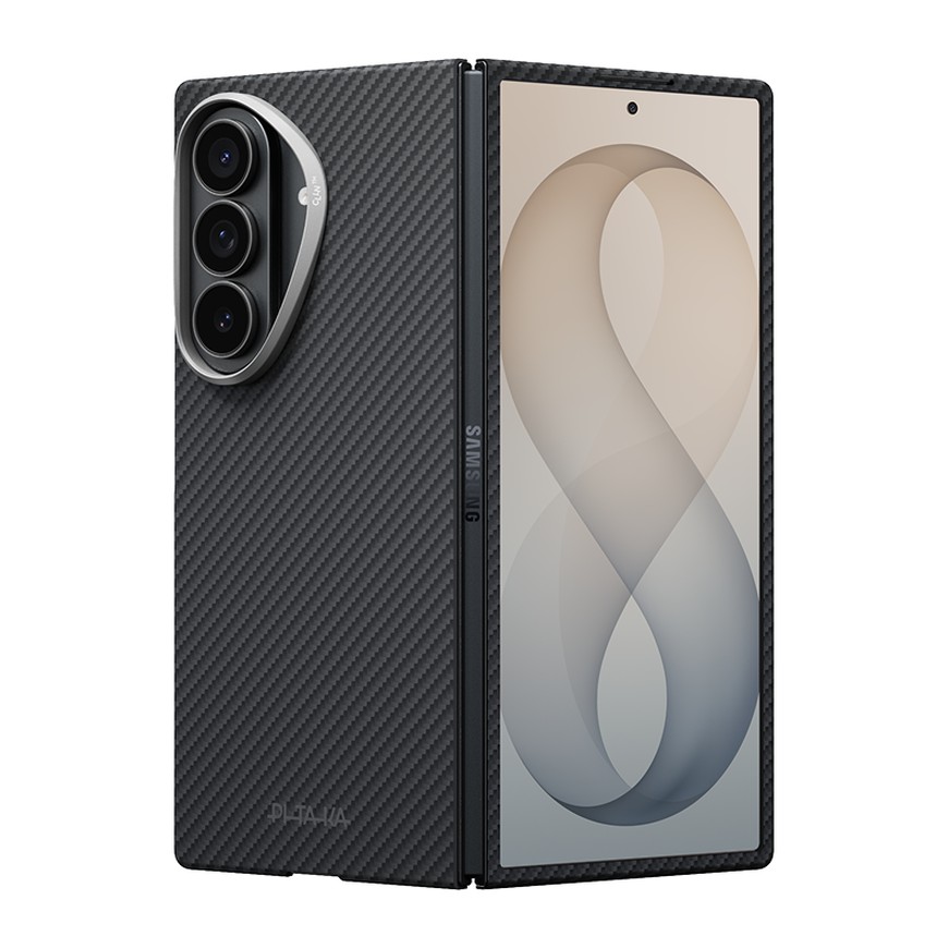 Чехол PITAKA Edge Case для Galaxy Z Fold8 Ultra (Suite Case Without Hinge) Black/Grey