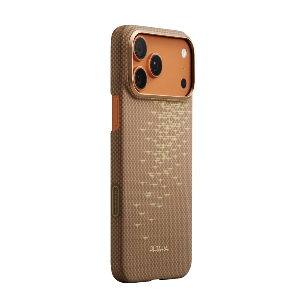 Чехол PITAKA Edge Case для iPhone 17 Pro Golden Glint