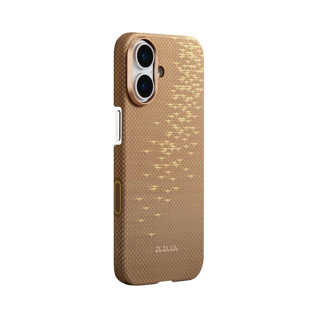 Чехол PITAKA Edge Case для iPhone 17 Golden Glint