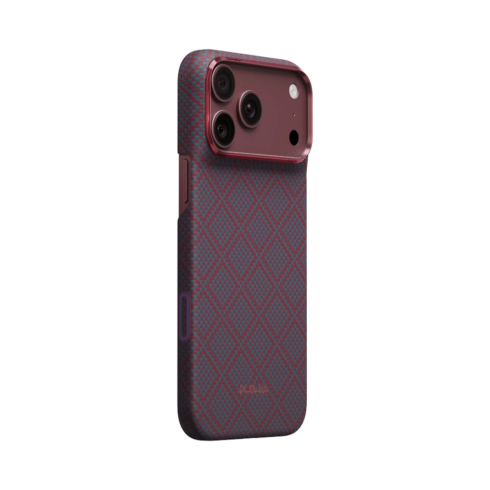 Чехол PITAKA Edge Case для iPhone 18 Pro Max Blue's Red
