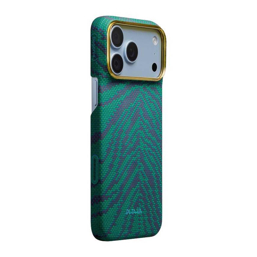 Чехол PITAKA Edge Case для iPhone 18 Pro Max Tidal Blue