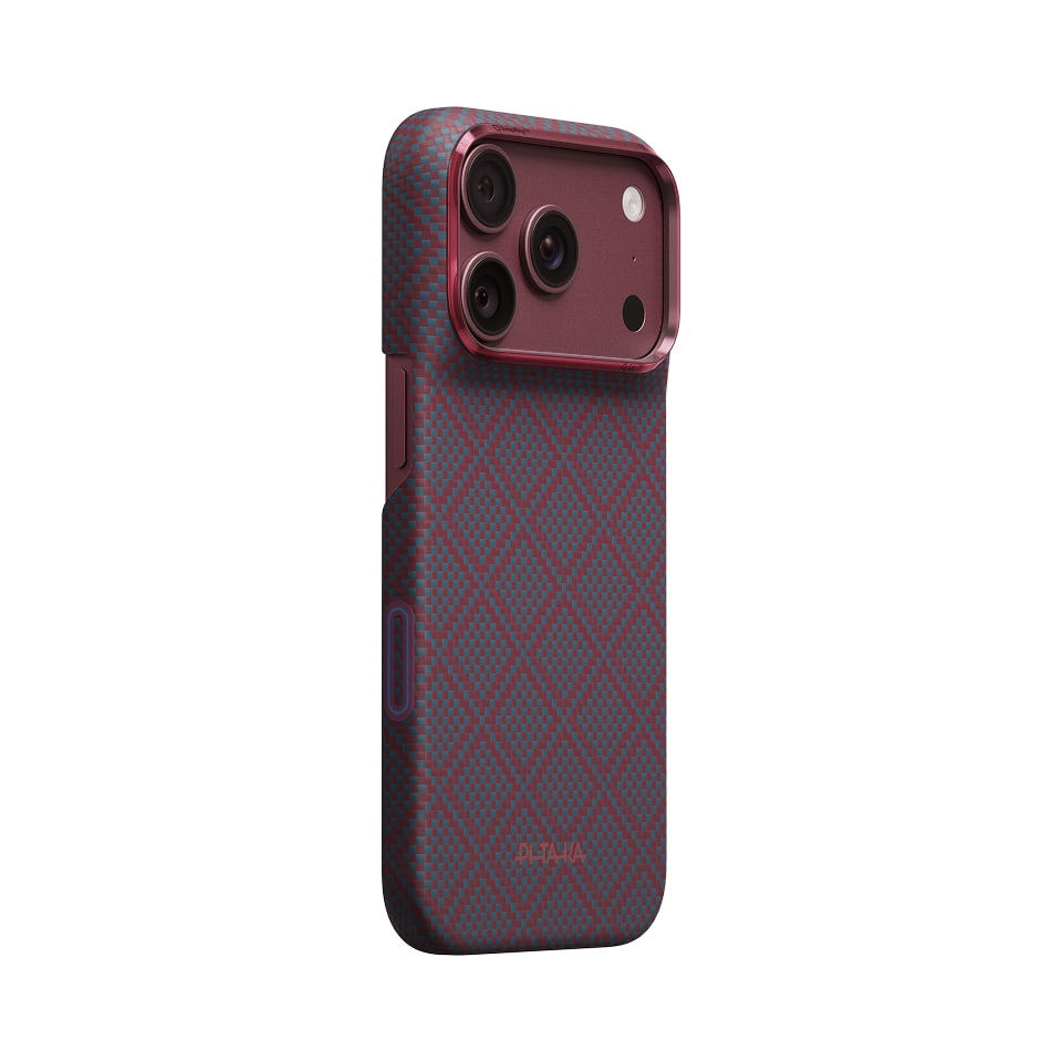 Чехол PITAKA Edge Case для iPhone 18 Pro Blue's Red