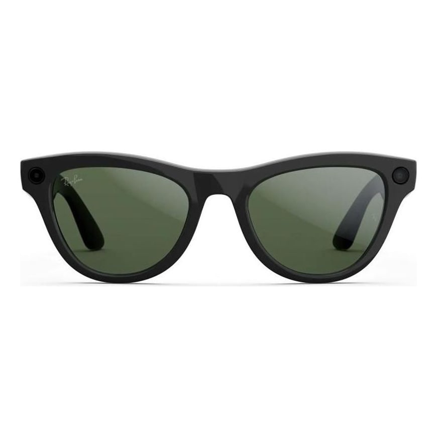 Умные очки Ray-Ban Meta* Skyler Gen 2 Shiny Black / Clear to Graphite Green Transitions