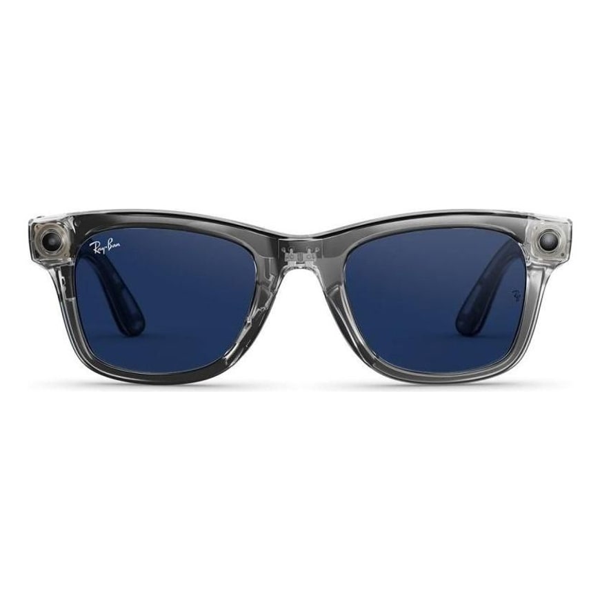 Умные очки Ray-Ban Meta* Wayfarer Gen 2 Shiny Transparent Grey / Clear to Sapphire Transitions (Standard)